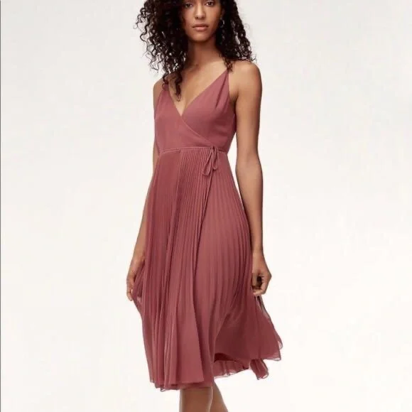 SOLD x Aritzia Wilfred Beaune Dress - Apple Butter - Size Small - Picture 4 of 4